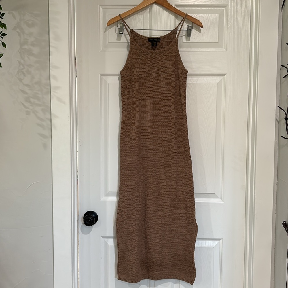 House of Harlow 1960 Women's Brown Knit Sweater Dress